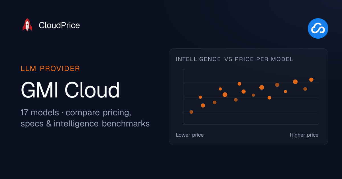 GMI Cloud AI models — pricing & benchmarks | CloudPrice